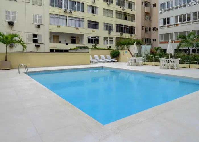 Moderno Flat Rio - Alto Padrão - Posto 6 Apartamento Rio de Janeiro